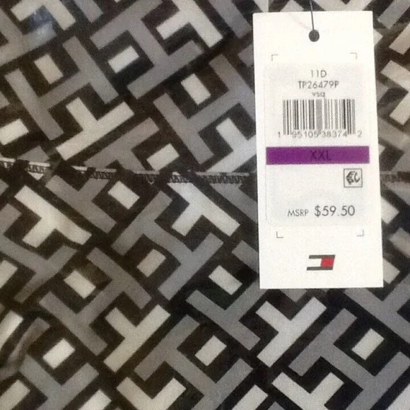 new BLACK and DOVE GRAY Tommy Hilfiger Sport Printed Leggings in Women's Sz XXL - Picture 10 of 10